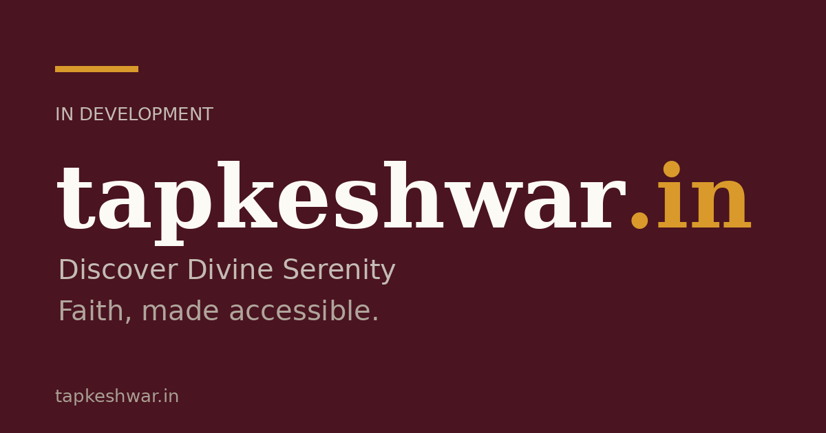Link preview image for tapkeshwar.in